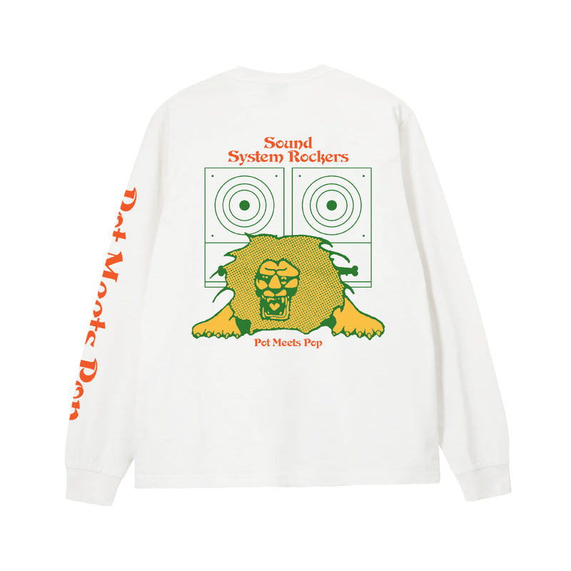 Soundsystem T-Shirt Longsleeve - White