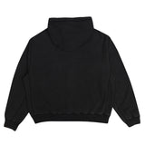 Travelling Double Zip Hoodie - Washed Black