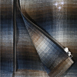 Orbis Zip Shirt Plaid - Blue/Brown