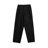 Double Pleats Pants - Black