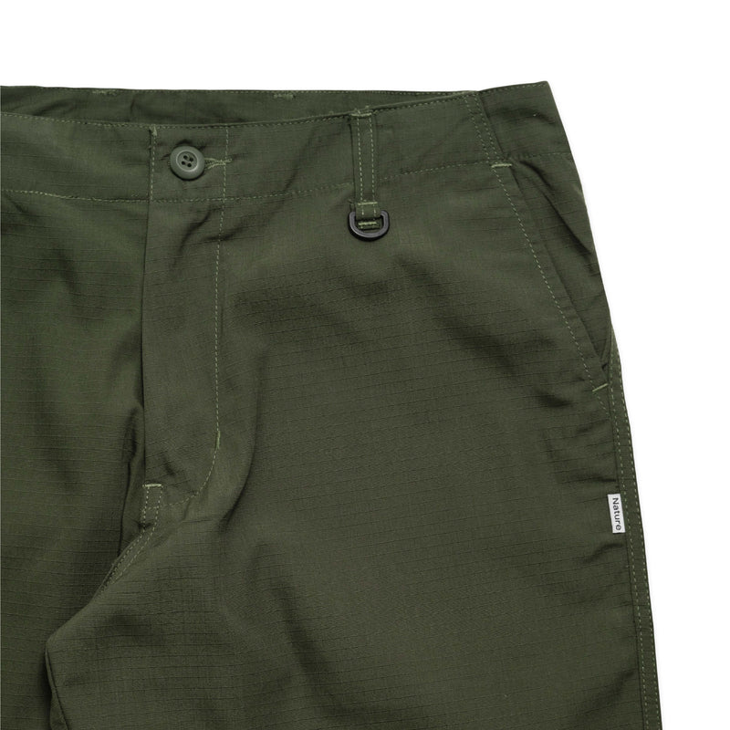 Pleated Knee Pants - Green
