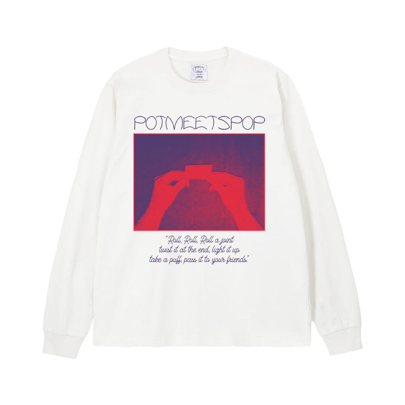Roll T-Shirt Longsleeve - White