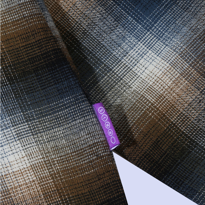 Orbis Zip Shirt Plaid - Blue/Brown