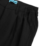 Double Pleats Pants - Black