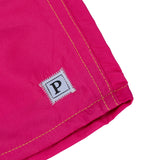 Plain Square Logo P Beach Trunks - Pink/Yellow