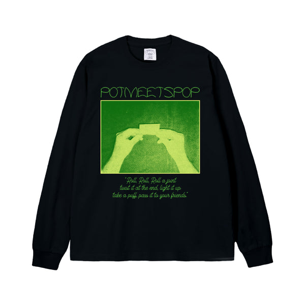 Roll T-Shirt Longsleeve - Black