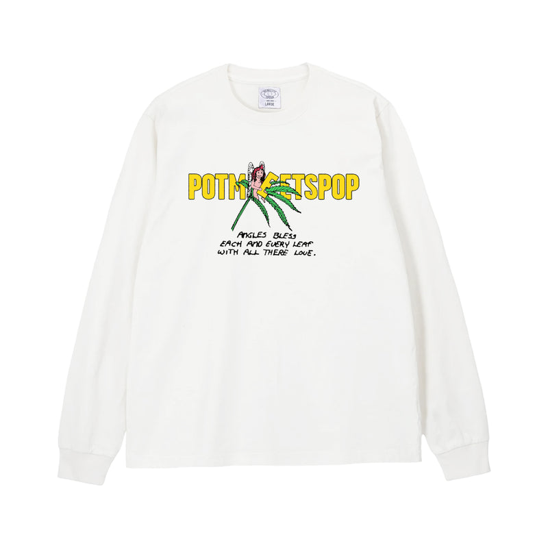 Leaf Logo T-Shirt Longsleeve - White