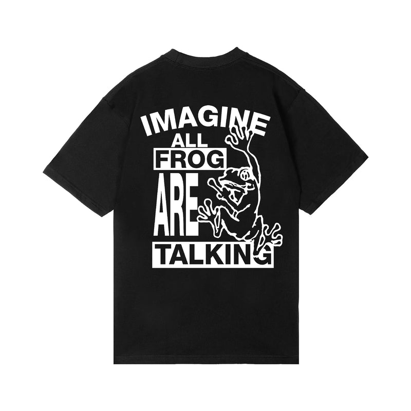 Frog Talking T-Shirt - Black