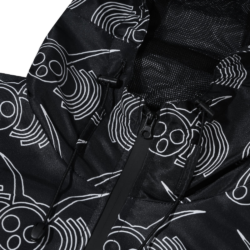Icon Logo Wind Breaker Jacket - Black