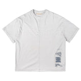 Raung Graphique Arka T-Shirt - Moon Cream Pigment Dyed