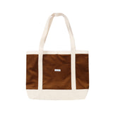 Haven Cord Totebag -  Brown/White