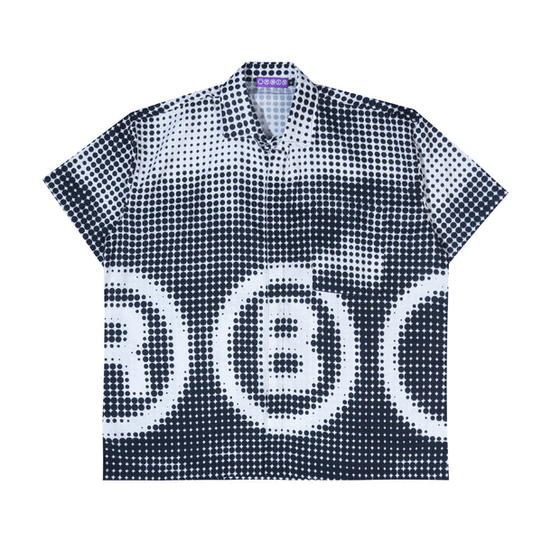 Orbis Dots Shirt - B/W