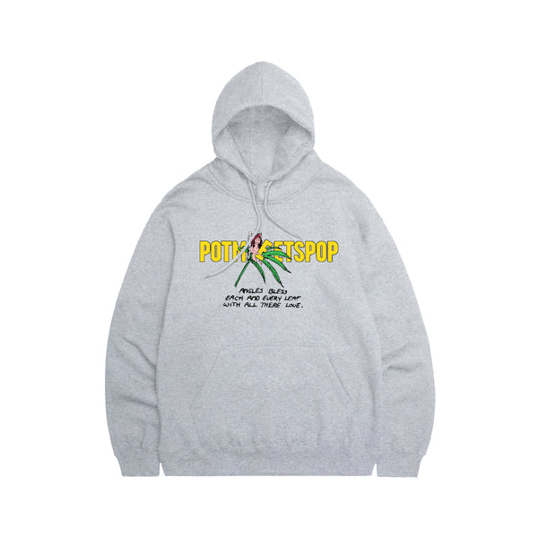 Leaf Logo Hoodie Heather - Grey
