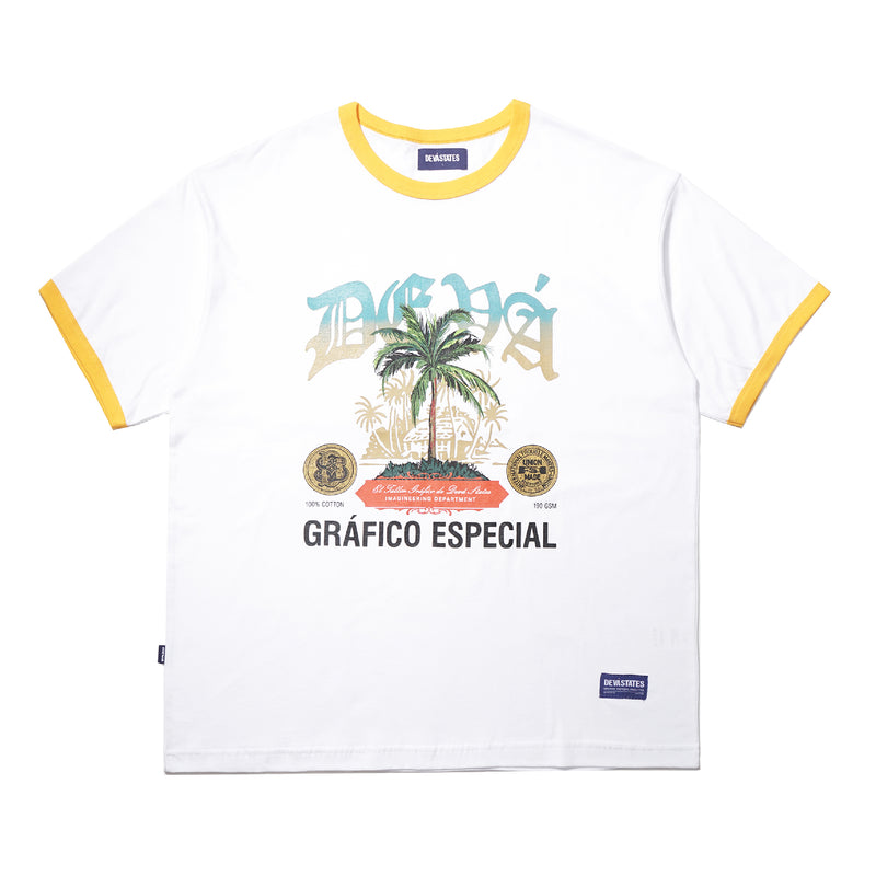 Paraíso T-Shirt - White/Yellow