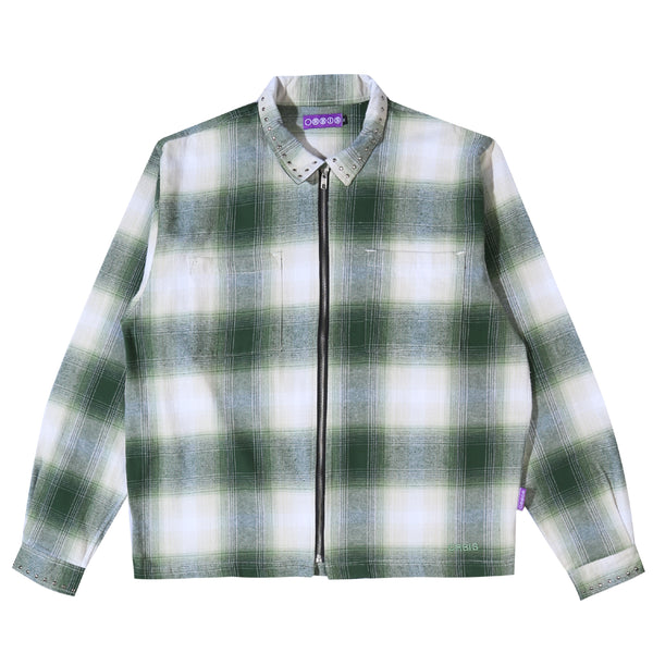 Orbis Zip Shirt Plaid - Green