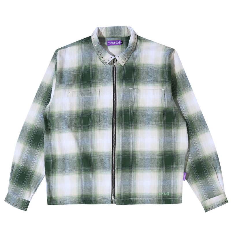 Orbis Zip Shirt Plaid - Green