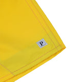 Plain Square Logo P Beach Trunks - Yellow/Pink