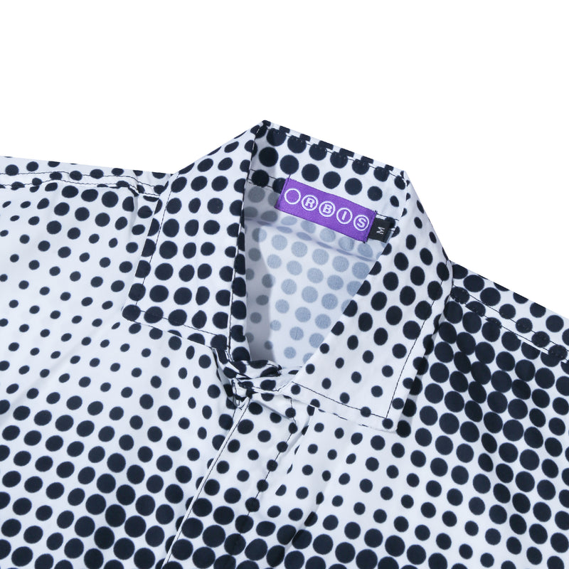 Orbis Dots Shirt - B/W