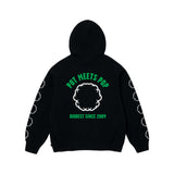 Smoke Logo Zip Hoodie - Black