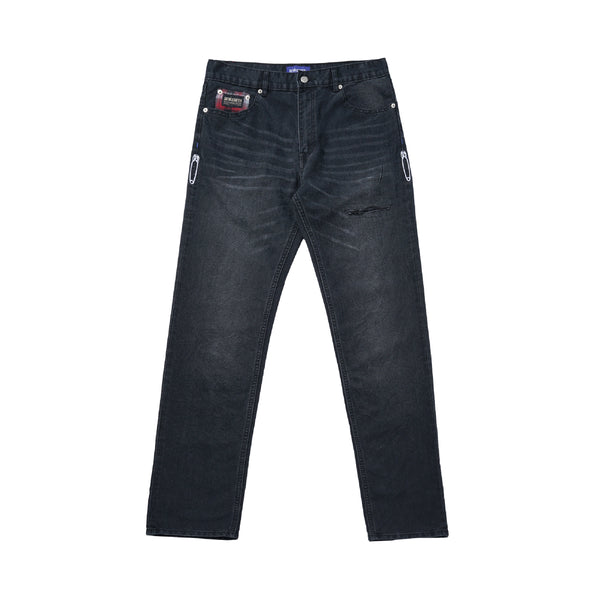 Grit Denim Pants - Washed Black