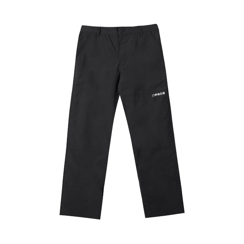 Logo Double Knee Pants- Black