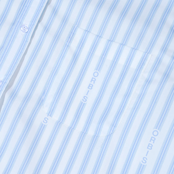 Orbis Stripes Shirt Logo - Blue
