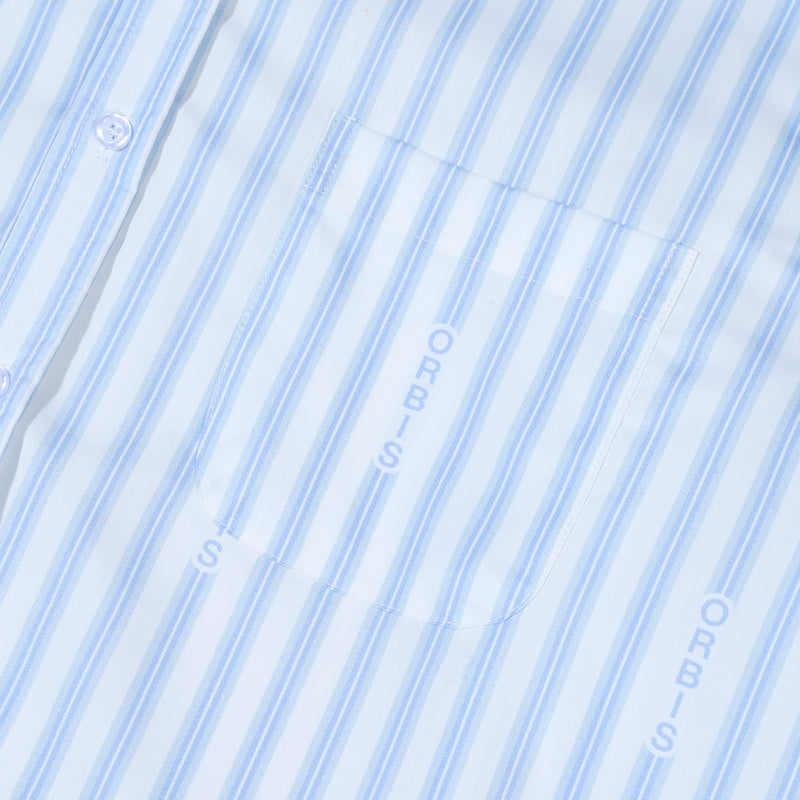 Orbis Stripes Shirt Logo - Blue
