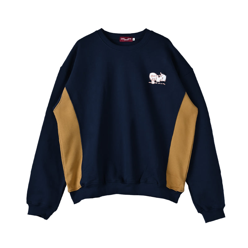 Stewart Crewneck - Navy Khaki