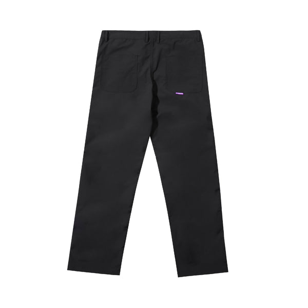 Logo Double Knee Pants- Black