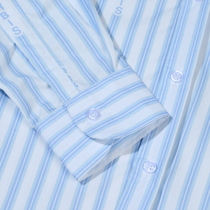 Orbis Stripes Shirt Logo - Blue