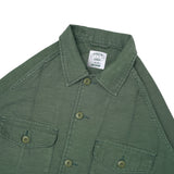Fatty Fatigue Shirt Reverse Satin - Washed Olive