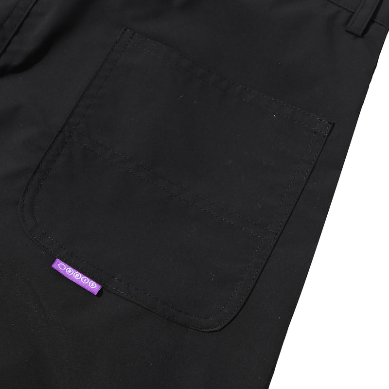 Logo Double Knee Pants- Black