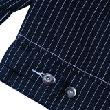 Wabash Stripe Work Jacket - Dark Blue