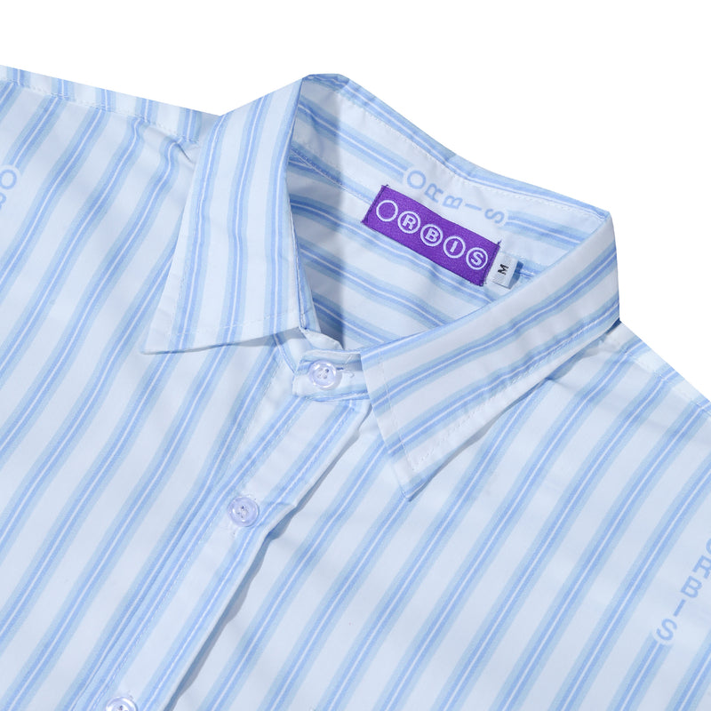Orbis Stripes Shirt Logo - Blue