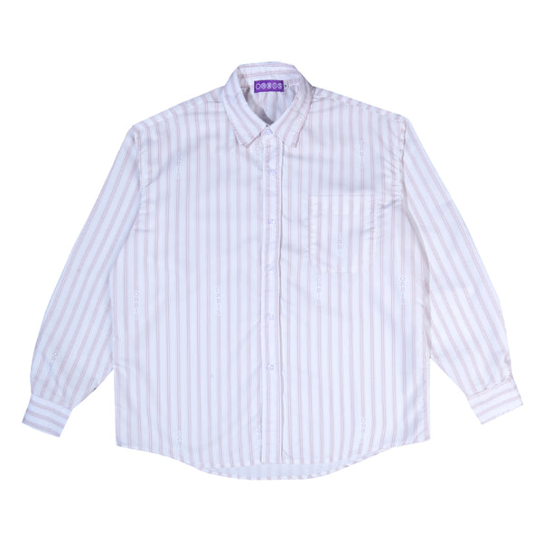 Orbis Stripes Shirt Logo - Brown