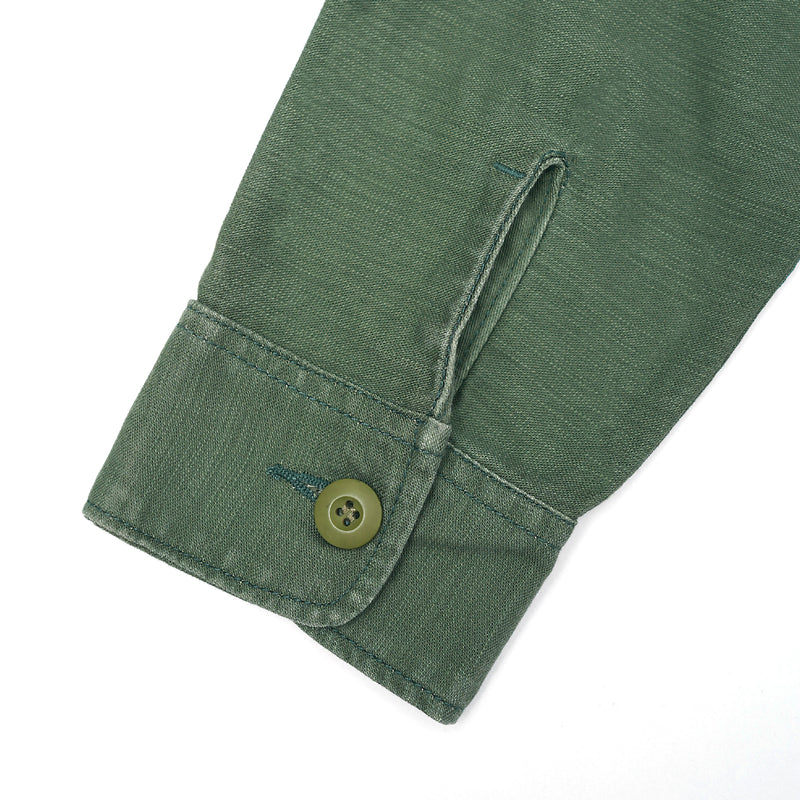 Fatty Fatigue Shirt Reverse Satin - Washed Olive
