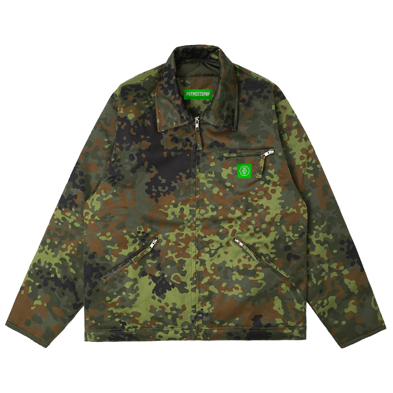 Herrer Quilted Lined Work Jacket - Flectarn Camo