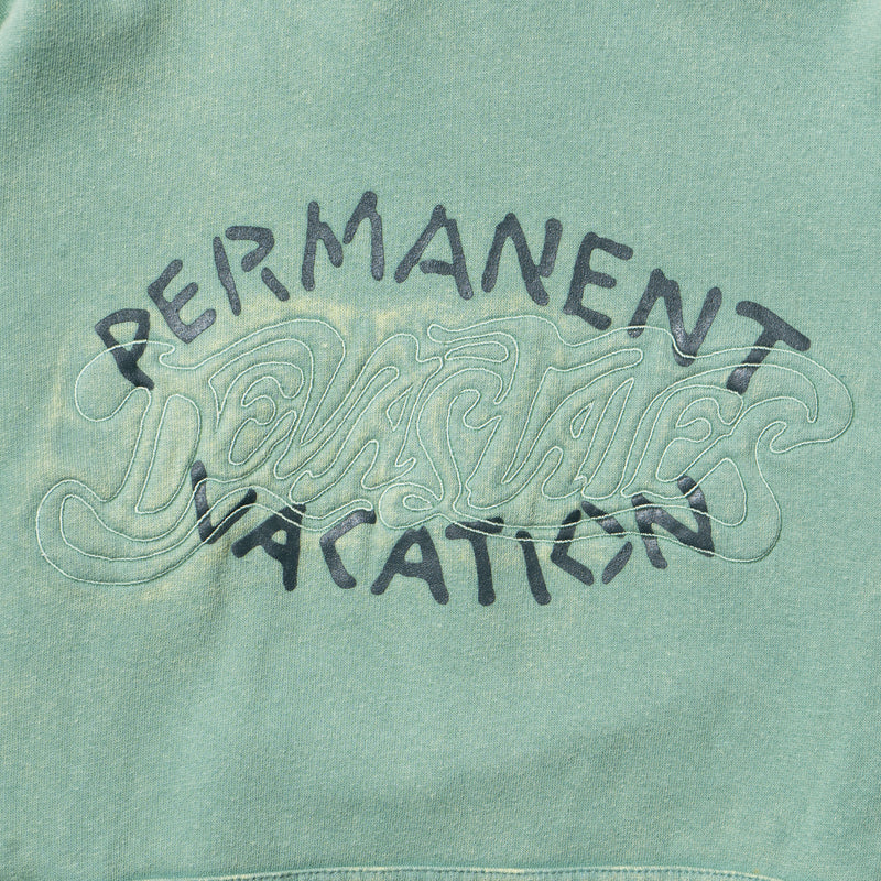Permanent Distressed Hoodie - Washed Green