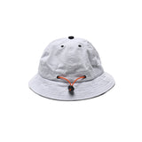 Log Bucket Hat - White