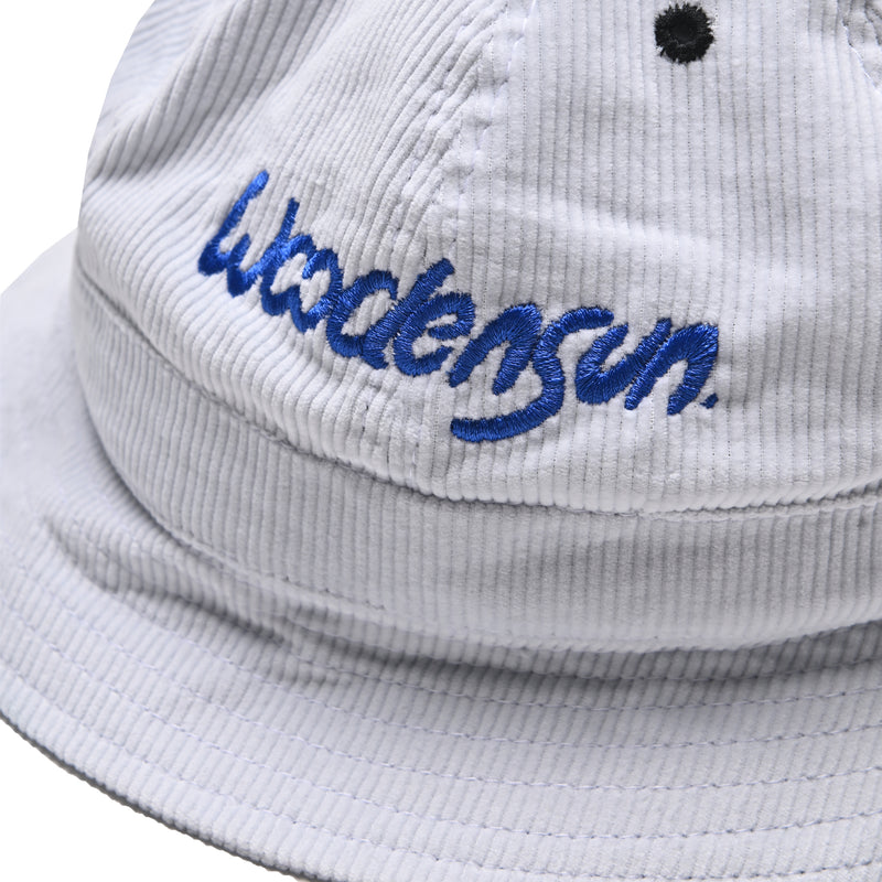 Log Bucket Hat - White