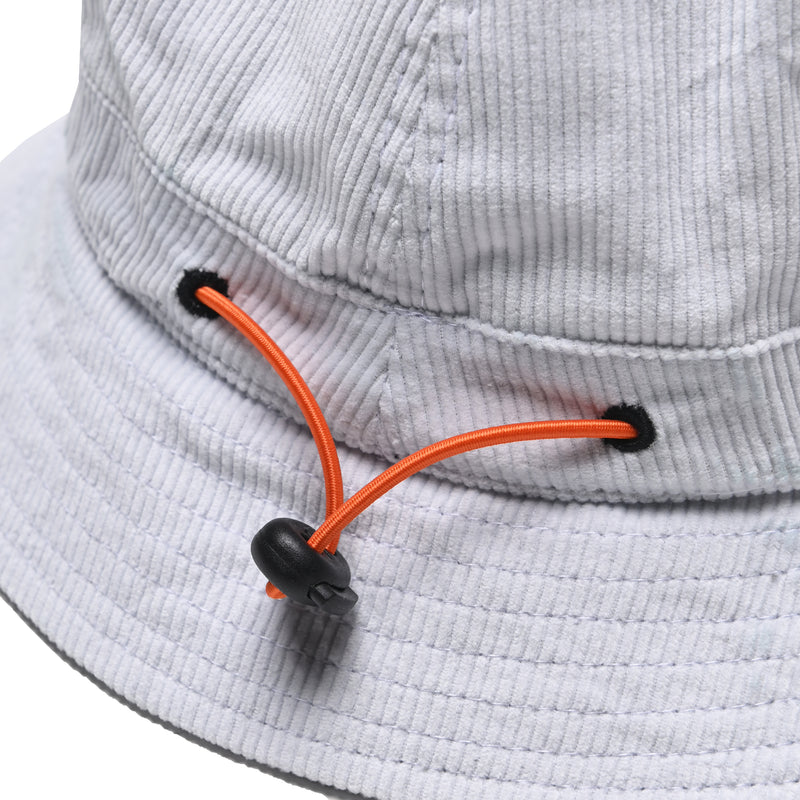 Log Bucket Hat - White