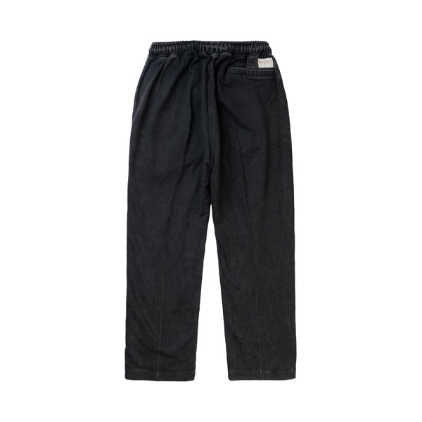 Midtown Faded Terry Trackpants - Washed Black