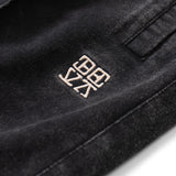 Midtown Faded Terry Trackpants - Washed Black