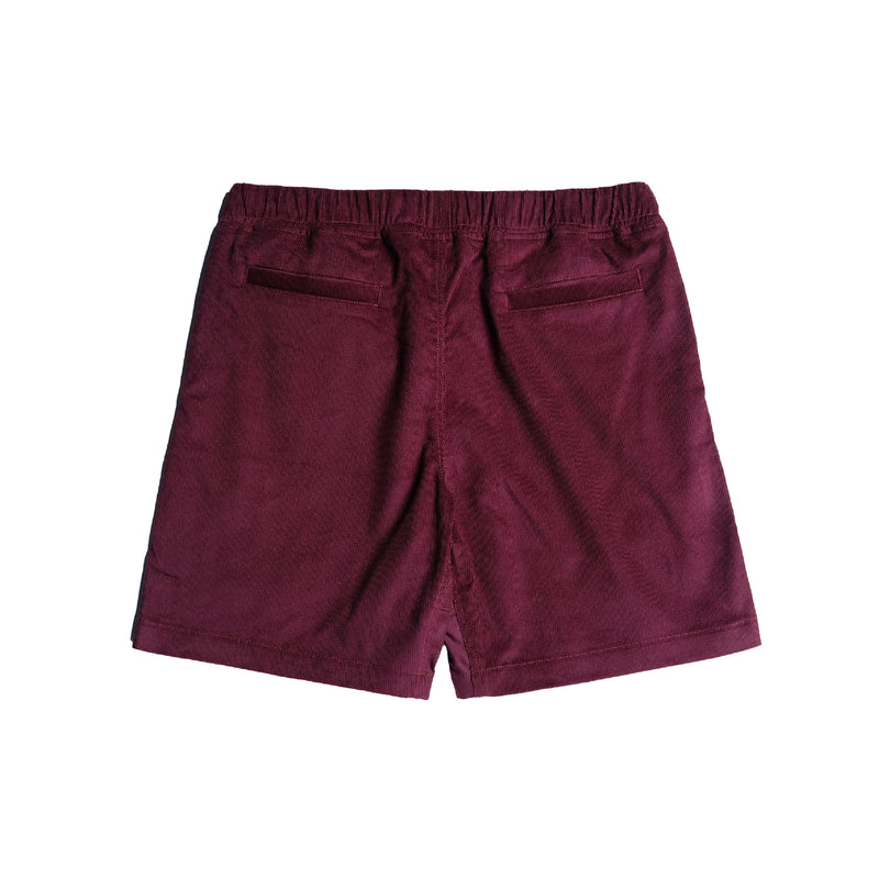 Q Logo Shorts - Red Maroon