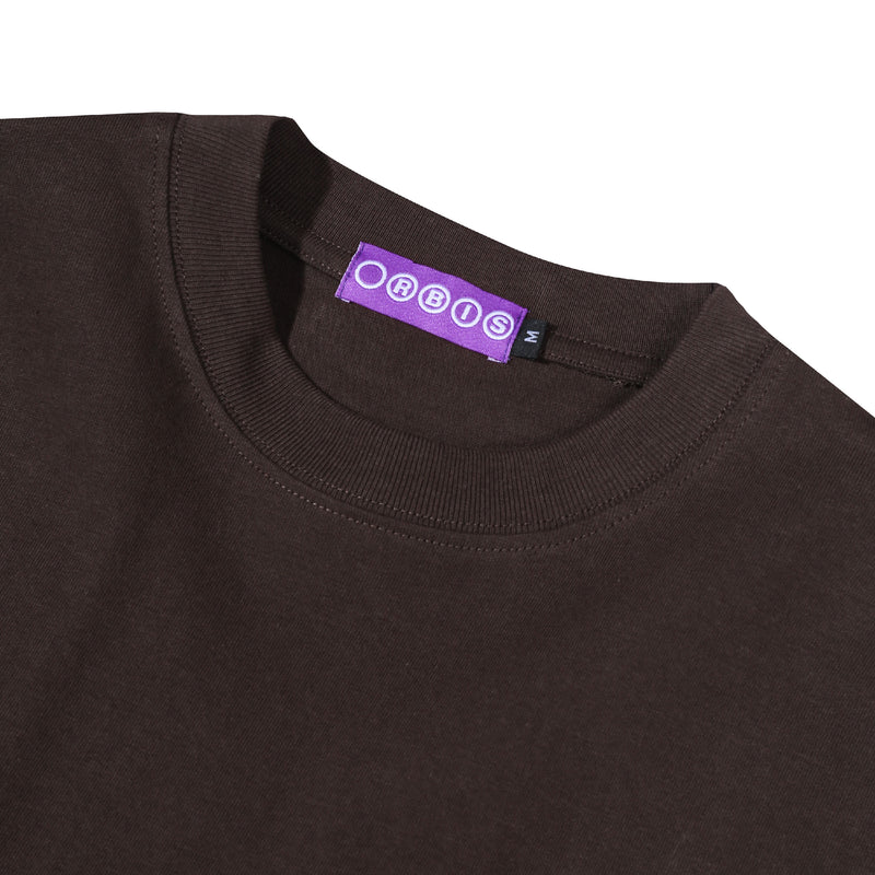 Orbis Layered Mix Waffle T-Shirt - Brown