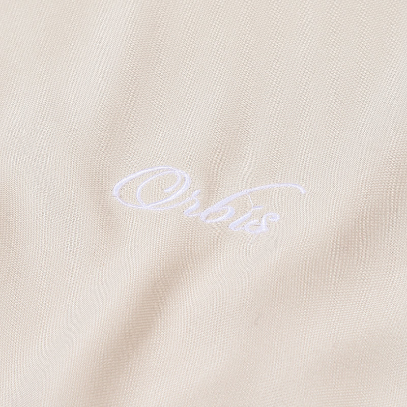 Orbis Script Open Collar Shirt - Khakis
