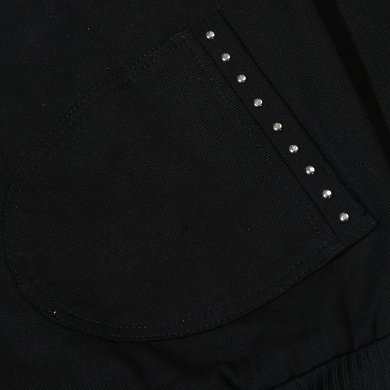 Orbis Script Work Studded Jacket - Black