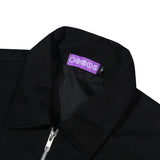 Orbis Script Work Studded Jacket - Black