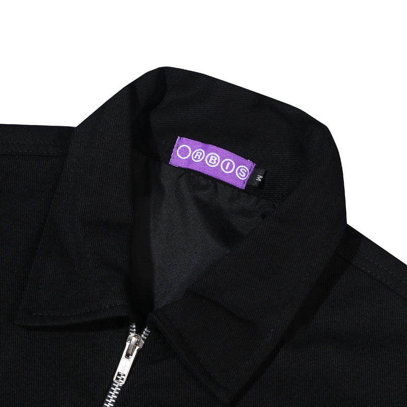 Orbis Script Work Studded Jacket - Black