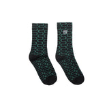 Prints Basic Socks - Black/Green